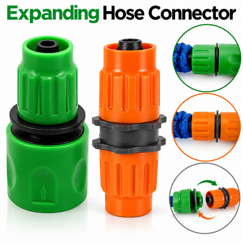 Expanding hose connector - expanding,