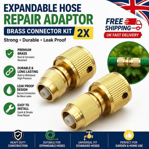 Expandable hose repair adaptor - expandable,